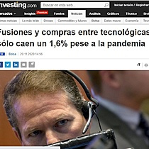 Fusiones y compras entre tecnolgicas slo caen un 1,6% pese a la pandemia